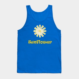 Bright Yellow Sun Flower Mandala Tank Top